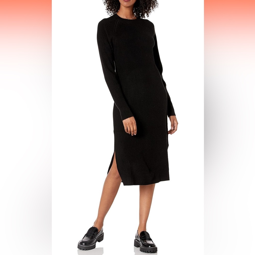NEW The Drop Women's Renata Rib Midi Dress (M)